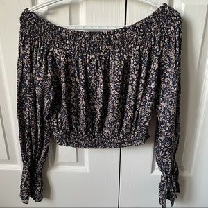 M Boutique off the shoulder floral crop top. Small